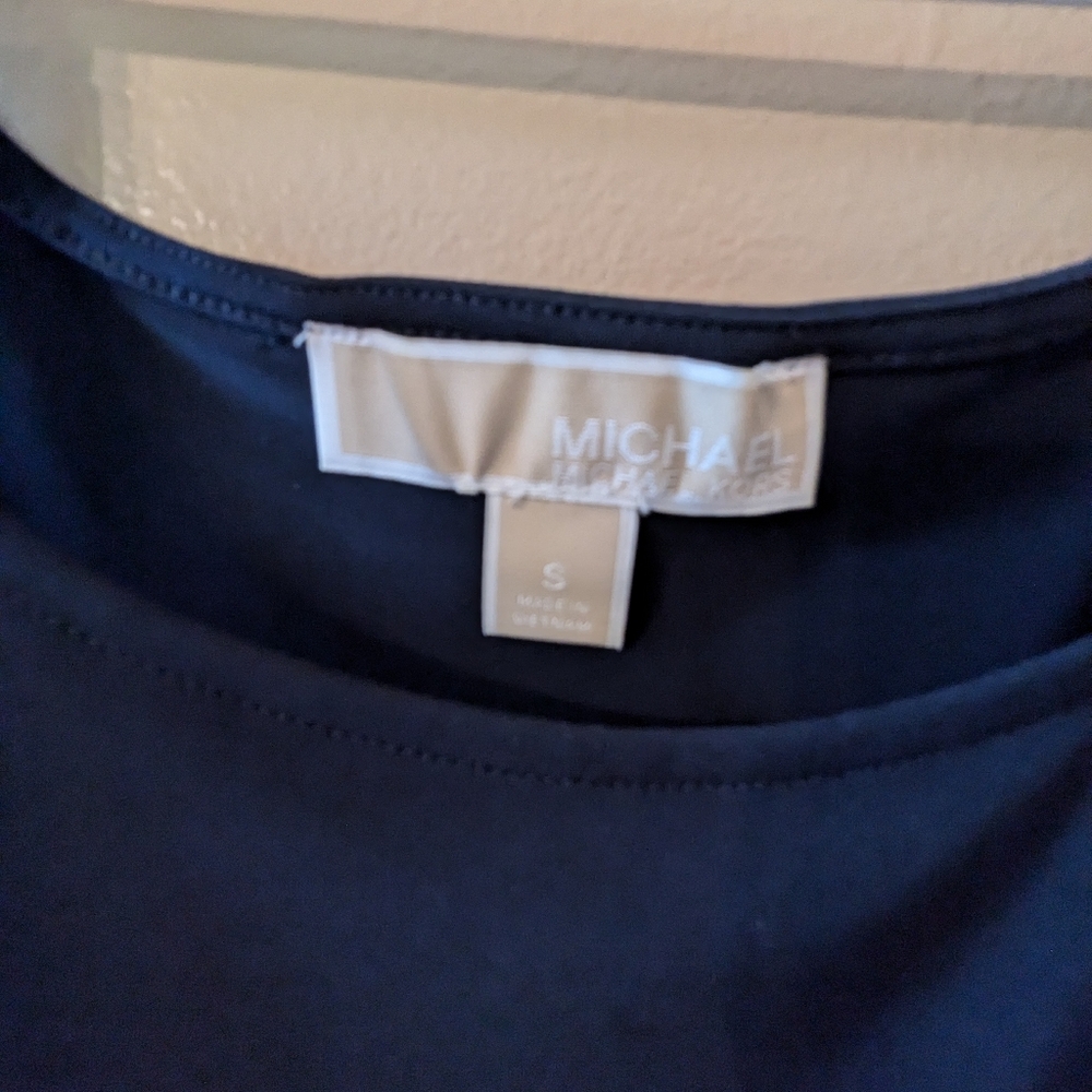Michael Kors Blue Cold Shoulder Dress - Picture 3 of 3